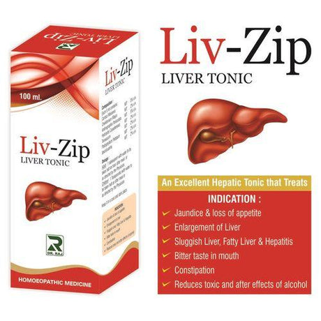 Liv-Zip Syrup | Homeopathic Liver Tonic for Jaundice and Hepatiti