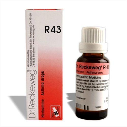 Dr.Reckeweg R43 Asthma drops for bronchial Asthma, Spastic Bronchitis
