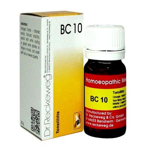 Dr Reckeweg Biochemic Combination Tablets BC10 for Tonsillitis