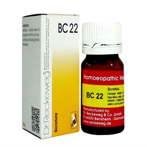 Dr Reckeweg Biochemic Combination Tablets BC22 for Scrofula (glandular swelling)