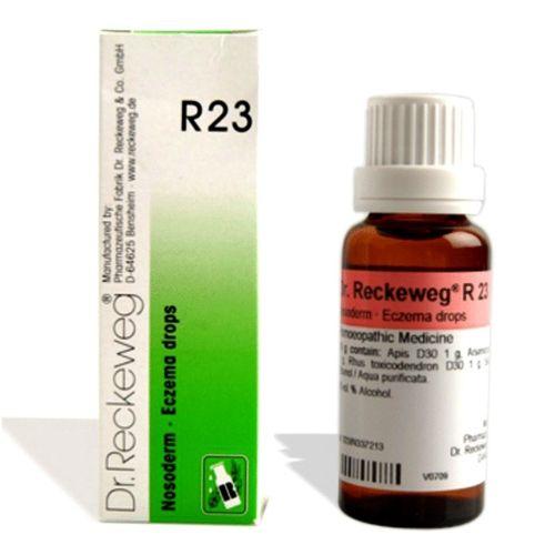 Dr.Reckeweg R23 Eczema homeopathy drops for eczema, pimples, herpes, rashes
