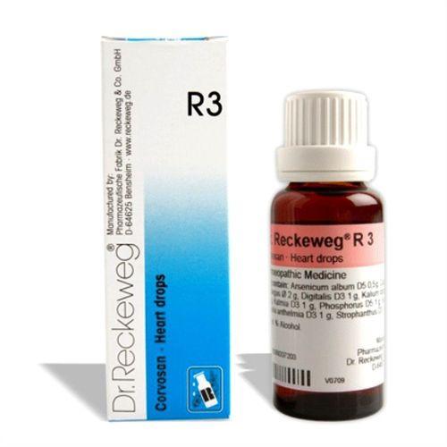 Dr.Reckeweg R3 Homeopathy Heart drops for Heart Weakness, Oedema, Valvular heart diseases, Dilations