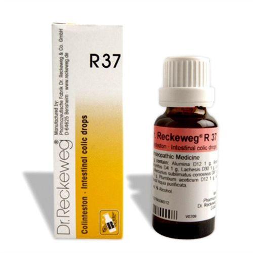 Dr.Reckeweg R37 homeopathy intestinal colic drops  for adults children stomach pain intestinal spasms