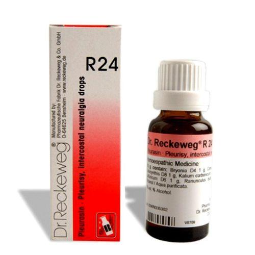 Dr.Reckeweg R24 drops for Intercostal neuralgia (rib pain), Ovaritis, Pleuritis