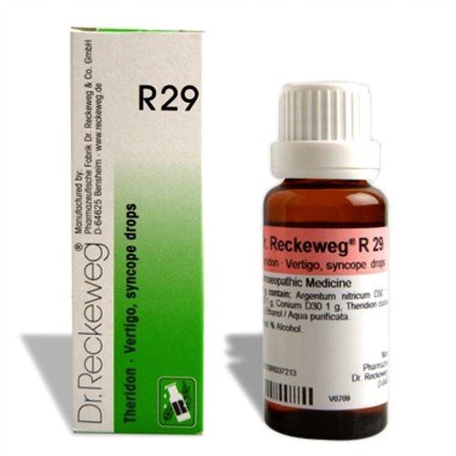 Dr.Reckeweg R29 drops for Vertigo, Travel Sickness, Buzzing in ears
