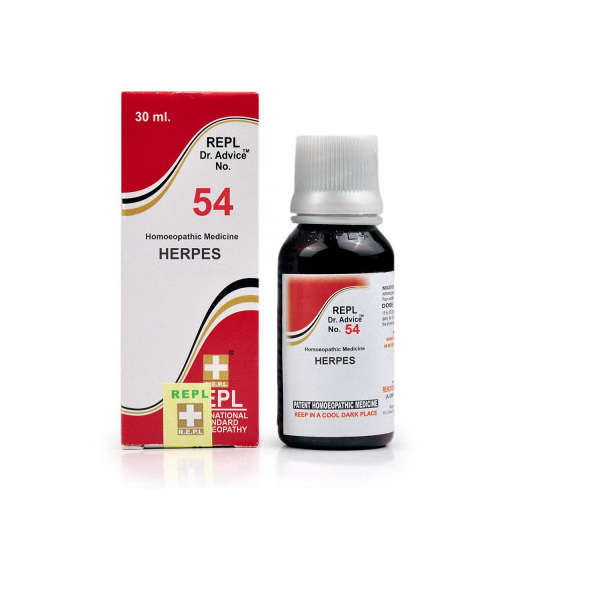 Discover Natural Relief from Herpes with REPL 54 homeopathy drops