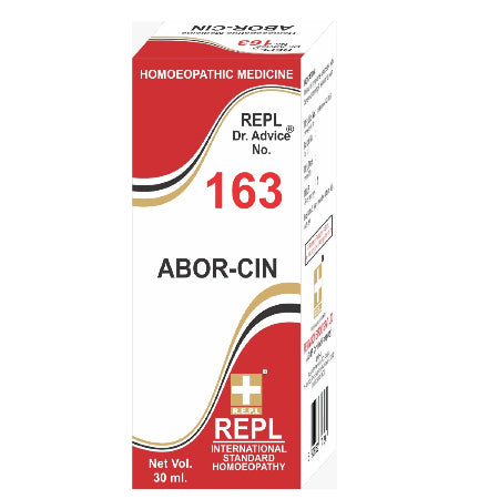 Homeopathy REPL Dr Adv No 163 abor-cin drops 