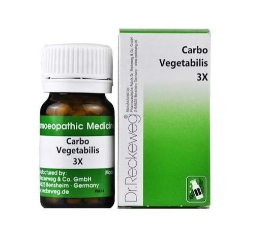 German Homeopathy Carbo Vegetabilis 3X Trituration Tablets in Dr Reckeweg brand