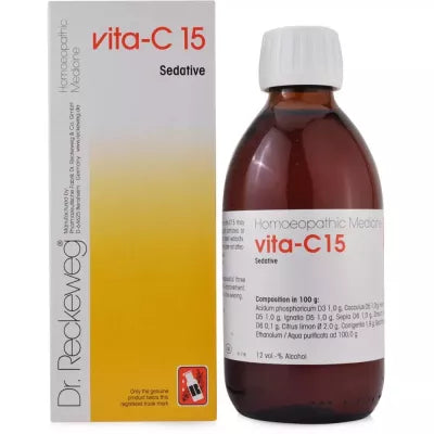 German Dr.Reckeweg R15 Vita C Syrup Homeopathic Sedative for Anxiety,stress, Tension