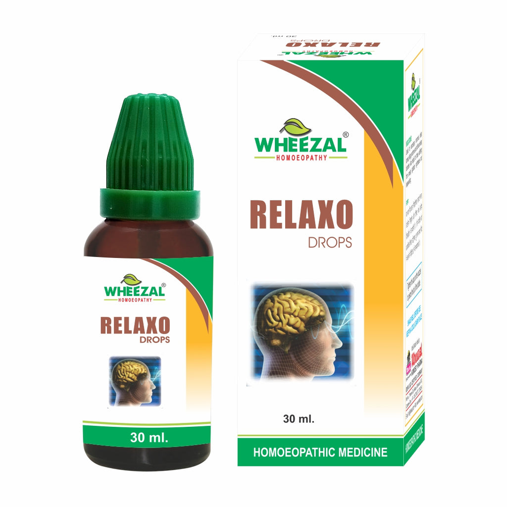 Wheezal Homeopathy Relaxo Drops for Insomnia, Anxiety, Jetlag