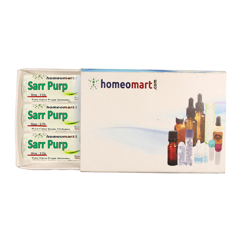 Sarracenia Purpurea 2 Dram Homeopathy Pills Box with medicated tubes