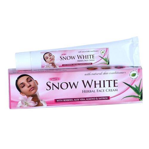 Savi's Snow White Herbal Face Cream with Natural Skin Conditioner for Smooth, Soft and Glowing Skin