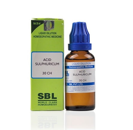 SBL Acidum Sulphuricum Homeopathy Dilution 6C, 30C, 200C, 1M, 10M, CM