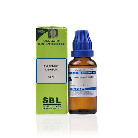 SBL Ammonium Iodatum Homeopathy Dilution 6C, 30C, 200C, 1M, 10M, CM