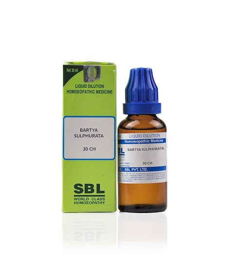 SBL Baryta Sulphurata Homeopathy Dilution 6C, 30C, 200C, 1M, 10M, CM