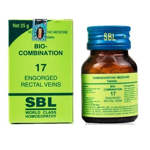SBL Bio Combination No.17 Tablets for Engorged Rectal Veins (Piles)