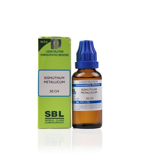 SBL Bismuthum Metallicum Homeopathy Dilution 6C, 30C, 200C, 1M, 10M