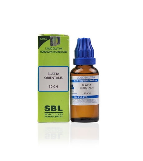 SBL-Blatta-Orientalis-Homeopathy-Dilution-6C-30C-200C-1M-10M 50M CM potency 30 ml