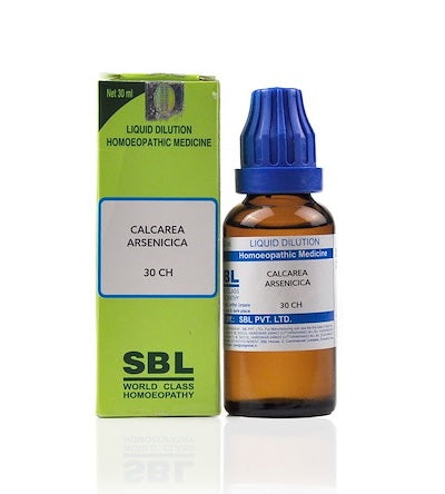 SBL Calcarea Arsenicica Homeopathy Dilution 6C, 30C, 200C, 1M, 10M, CM