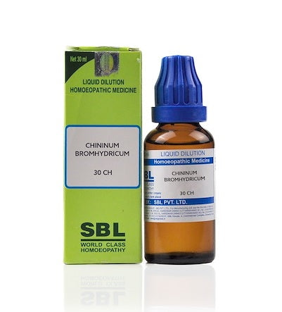 SBL Chininum Bromhydricum Homeopathy Dilution 6C, 30C, 200C, 1M, 10M, CM