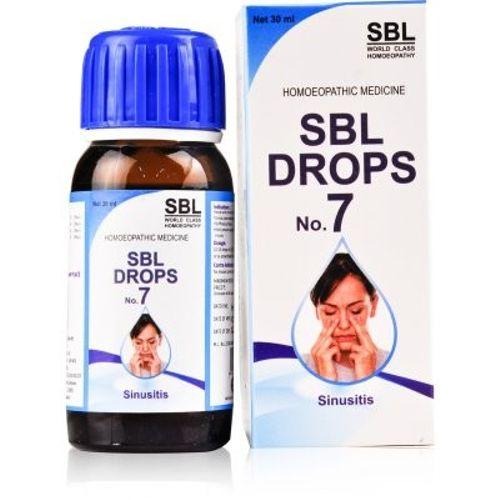 SBL Drops No 7 for Sinusitis, Blocked nose, Sinus headache