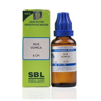 SBL Nux vomica Homeopathy Dilution 6C, 30C, 200C, 1M, 10M, CM