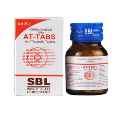 SBL AT-Tabs, Anti-Trauma Tablets, homeopathy for Injury, Accidents, Post Surgery 