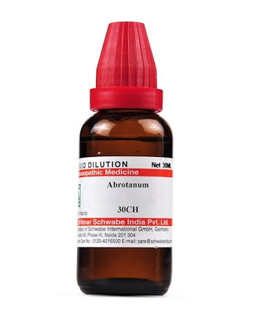 Schwabe Abrotanum Homeopathy Dilution 6C, 30C, 200C, 1M, 10M