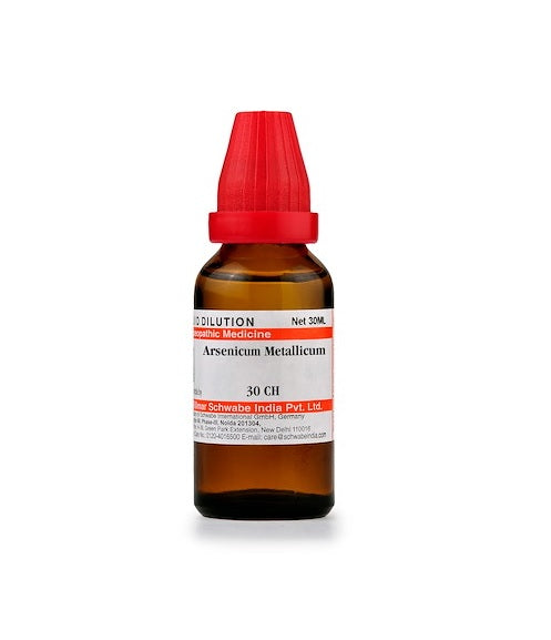 Schwabe-Arsenicum-Metallicum-Homeopathy-Dilution-6C-30C-200C-1M-10M