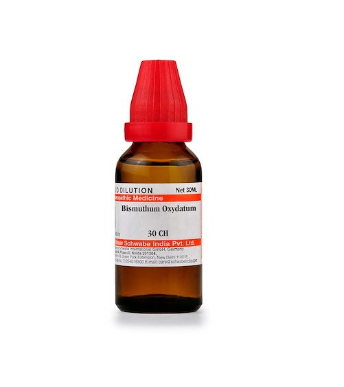 Schwabe-Bismuthum-Oxydatum-Homeopathy-Dilution-6C-30C-200C-1M-10M.