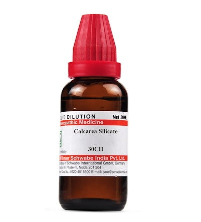 Calcarea Silicate Homeopathy Dilution 6C, 30C, 200C, 1M, 10M.