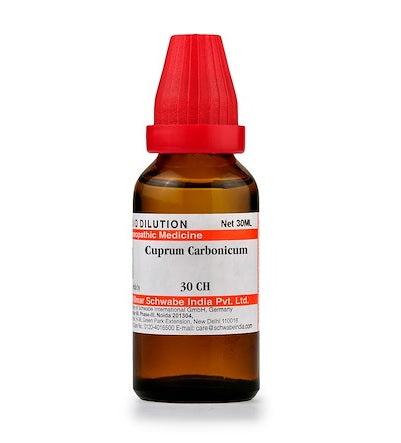 Schwabe-Cuprum-Carbonicum-Homeopathy-Dilution-6C-30C-200C-1M-10M