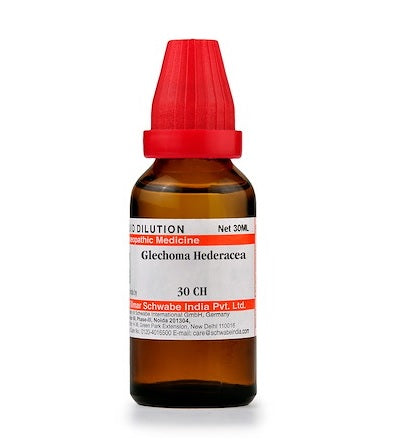 Schwabe Glechoma Hederacea Homeopathy Dilution 6C, 30C, 200C, 1M, 10M