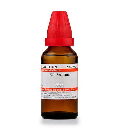 Schwabe-Kali-Aceticum-Homeopathy-Dilution-6C-30C-200C-1M-10M
