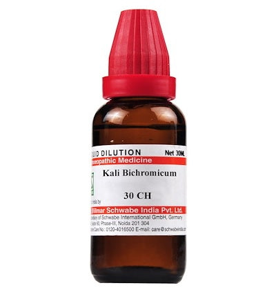 Schwabe-Kali-Bichromicum-Homeopathy-Dilution-6C-30C-200C-1M-10M