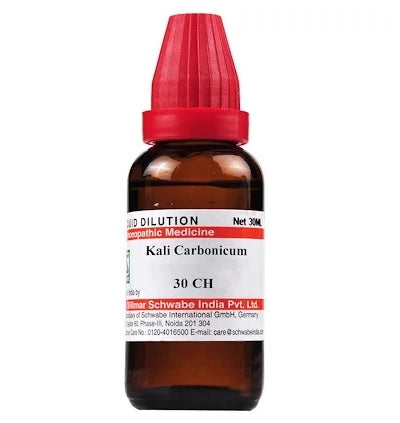 Schwabe Kali Carbonicum Homeopathy Dilution 6C, 30C, 200C, 1M, 10M, CM