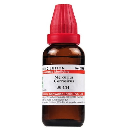 Schwabe Mercurius sublimatus corrosivus Homeopathy Dilution 6C, 30C, 200C, 1M, 10M, CM