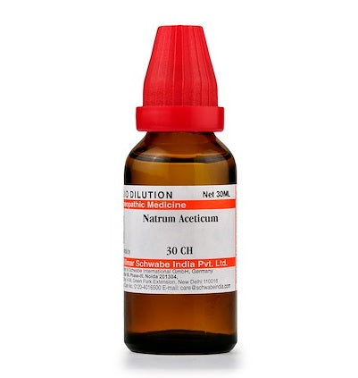 Schwabe Natrum Aceticum Homeopathy Dilution 6C, 30C, 200C, 1M, 10M