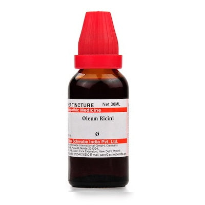 Schwabe Oleum Ricini Homeopathy Mother Tincture Q in 30ml bottle