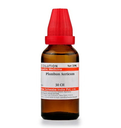 Schwabe Plumbum Aceticum Homeopathy Dilution 6C, 30C, 200C, 1M, 10M