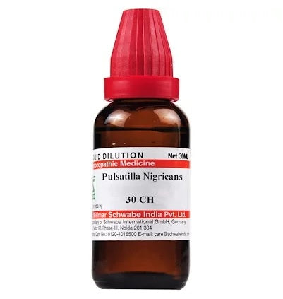 Schwabe Pulsatilla Nigricans Homeopathy Dilution 6C, 30C, 200C, 1M, 10M