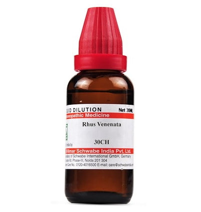 Schwabe Rhus Venenata Homeopathy Dilution 6C, 30C, 200C, 1M, 10M