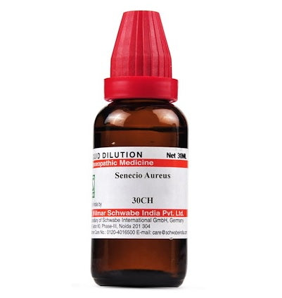 Schwabe-Senecio-Aureus-Homeopathy-Dilution-6C-30C-200C-1M-10M.