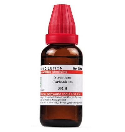 Schwabe Strontium Carbonicum Homeopathy Dilution 6C, 30C, 200C, 1M, 10M