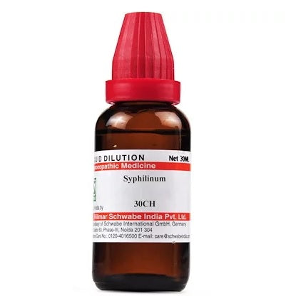 Schwabe Syphilinum Homeopathy Dilution 6C, 30C, 200C, 1M, 10M