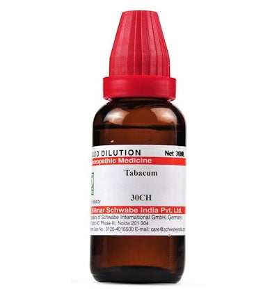 Schwabe Tabacum Homeopathy Dilution 6C, 30C, 200C, 1M, 10M