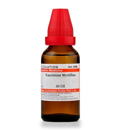 Schwabe Vaccinium Myrtillus Homeopathy Dilution 6C, 30C, 200C, 1M, 10M