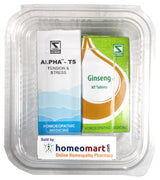 Schwabe homeopathy Stress  relief medicine kit with Alpha TS drops and Ginseng Tablets