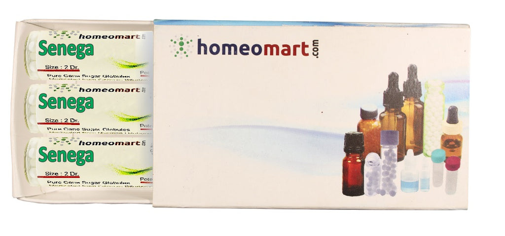Senega Homeopathy Medicated Pills 6c, 30c, 200c, 1M pills box