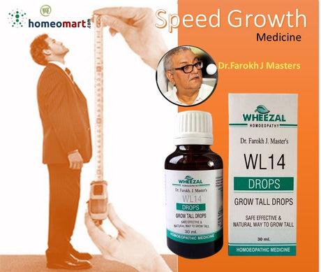 image of a person with a  height measuring tape, a doctor and bottle of WL14 supplement